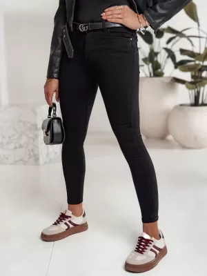 Dámske džínsy DSTREET STYLOVITA ČIERNA