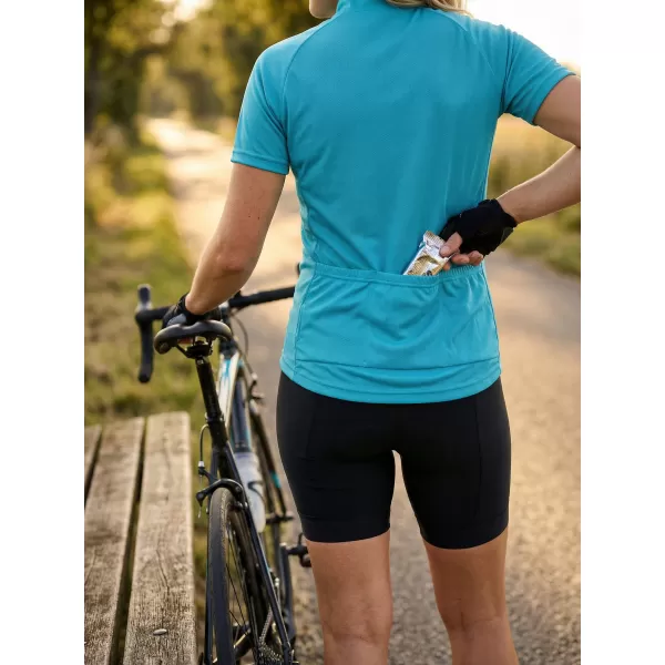  Dámsky cyklo dres ALTISPORT NoPrint NP/ALW115NJ TURQUOISE 