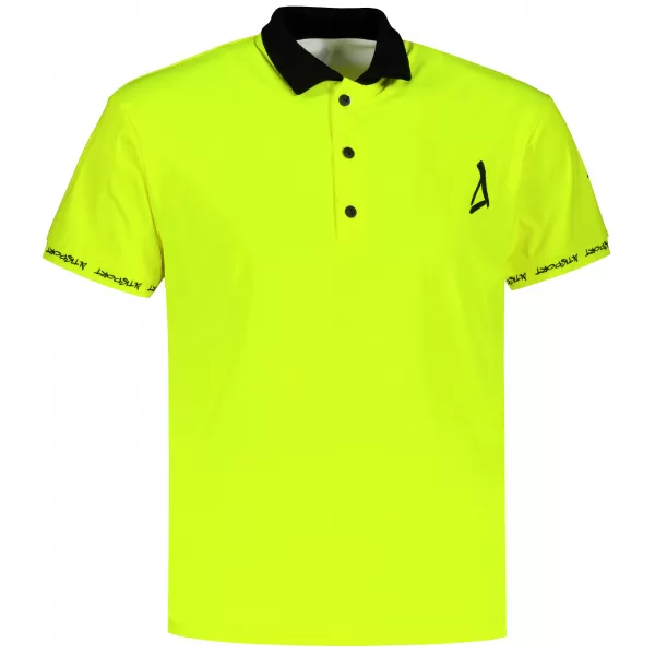  Pánske funkčné tričko s golierom premium ALTISPORT VOJ/ALM000TR05 NEON YELLOW 