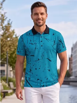 Pánske funkčné tričko s golierom premium ALTISPORT VOJ/ALM034TR05 EMERALD