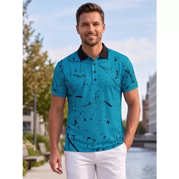  Pánske funkčné tričko s golierom premium ALTISPORT VOJ/ALM034TR05 EMERALD 