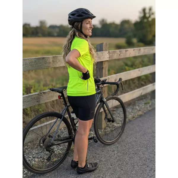  Dámsky cyklo dres ALTISPORT NoPrint NP/ALW115NJ BRIGHT YELLOW 