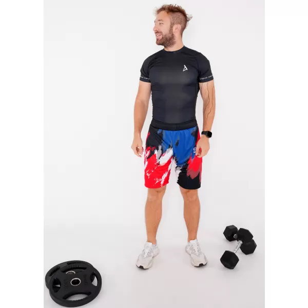  Pánske funkčné kraťasy bez vreciek premium ALTISPORT VOJ/ALM036KRA02 ŠMÚHY 