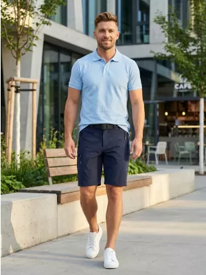 Pánske šortky ALTISPORT NoPrint NP/ALM4021NJ NAVY