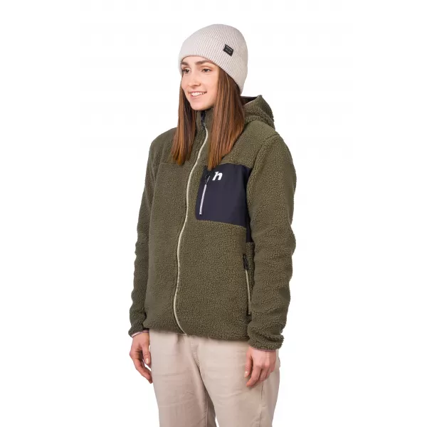 Dámska mikina HANNAH KOALA HOODY IVY GREEN / ANTHRACITE 