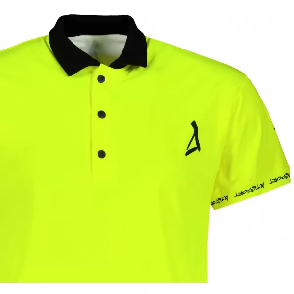  Pánske funkčné tričko s golierom premium ALTISPORT VOJ/ALM000TR05 NEON YELLOW 