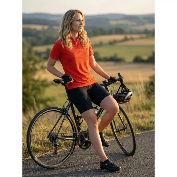  Dámsky cyklo dres ALTISPORT NoPrint NP/ALW115NJ BRIGHT ORANGE 