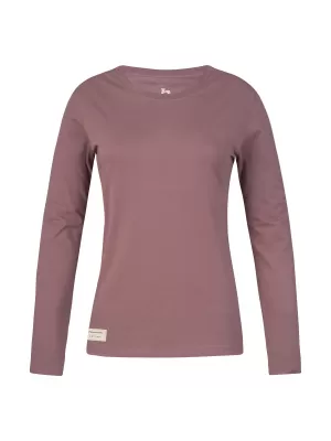 Dámske tričko s dlhým rukávom HANNAH ALERIN ROSE TAUPE