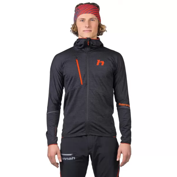  Pánska mikina HANNAH NIRO HOODY ANTHRACITE MEL 