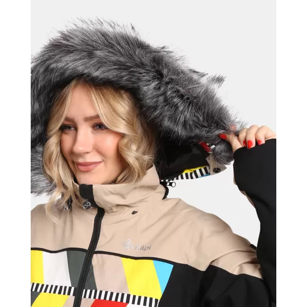  Dámska lyžiarska bunda KILPI CLAIR-W WL0107KI BÉŽOVÁ 