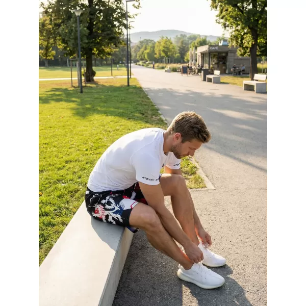  Pánske funkčné kraťasy bez vreciek premium ALTISPORT VOJ/ALM036KRA02 HEXA čierna 