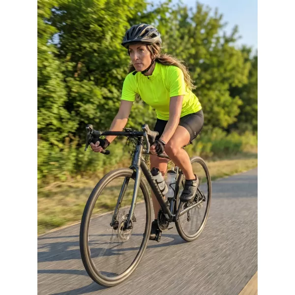 Dámsky cyklo dres ALTISPORT NoPrint NP/ALW115NJ BRIGHT YELLOW 