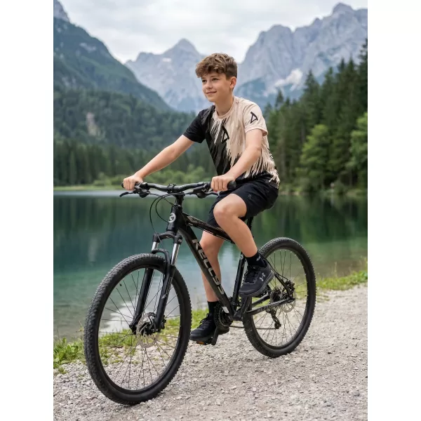  Detské prémiové funkčné tričko ALTISPORT VOJ/ALK006TR01 ČIERNA/HNEDÁ 