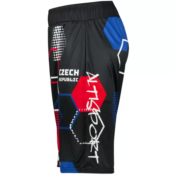  Pánske funkčné kraťasy bez vreciek premium ALTISPORT VOJ/ALM036KRA02 HEXA čierna 