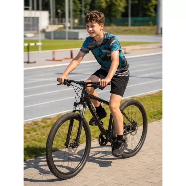  Detské funkčné tričko premium ALTISPORT VOJ/ALK014TR01 ČIERNA/PETROLEJOVÁ 
