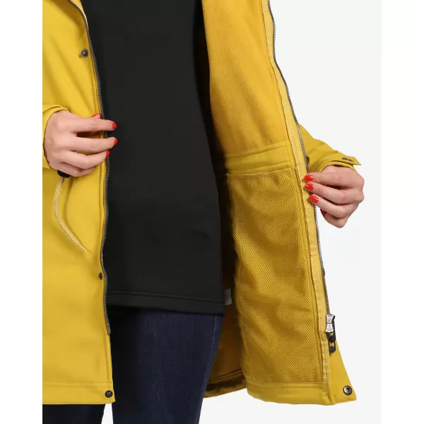  Dámsky softshellový kabát KILPI LASIKA-W WL0136KI ZLATÁ 