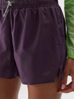 Dámske kraťasy 4F 4FWAW24TFSHF0758 DARK VIOLET