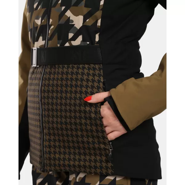  Dámska lyžiarska bunda KILPI CLAIR-W WL0107KI KAKI 