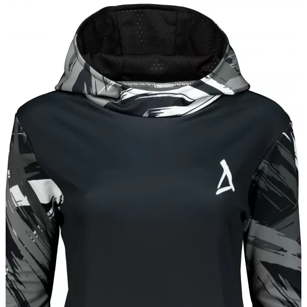  Dámska funkčná mikina premium ALTISPORT VOJ/ALW039MI01 ČIERNA/BIELA 