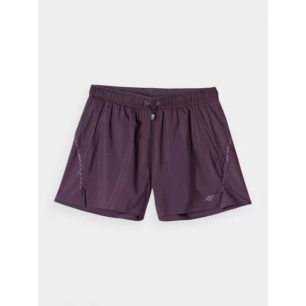  Dámske kraťasy 4F 4FWAW24TFSHF0758 DARK VIOLET 