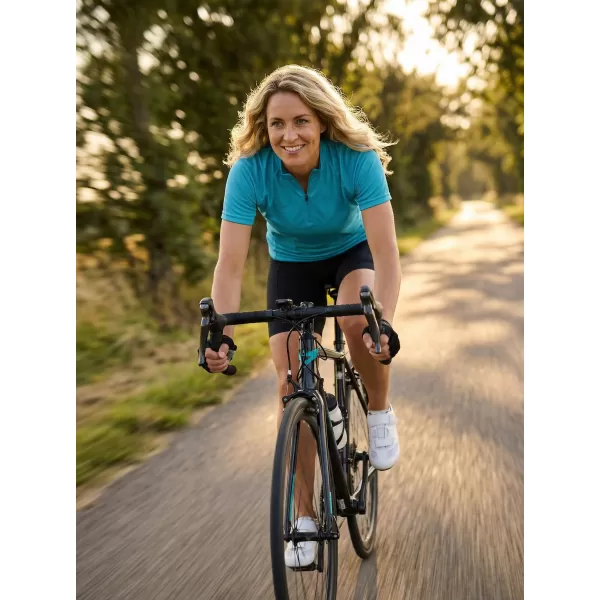  Dámsky cyklo dres ALTISPORT NoPrint NP/ALW115NJ TURQUOISE 