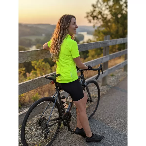  Dámsky cyklo dres ALTISPORT NoPrint NP/ALW115NJ BRIGHT YELLOW 