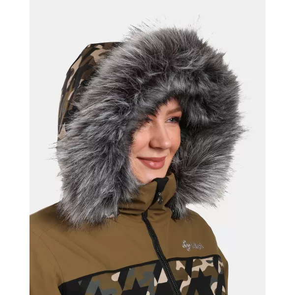 Dámska lyžiarska bunda KILPI CLAIR-W WL0107KI KAKI 