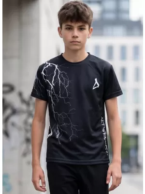 Detské funkčné tričko premium ALTISPORT VOJ/ALK004TR01 ČIERNOBIELA