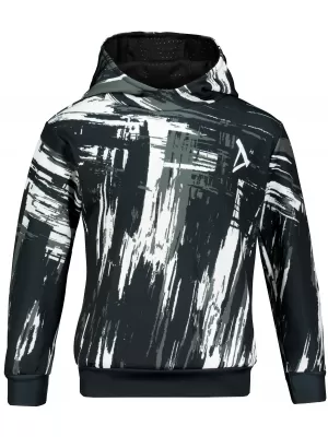 Detská prémiová funkčná mikina ALTISPORT VOJ/ALK010MI01 ČIERNOBIELY