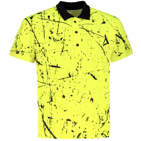  Pánske funkčné tričko s golierom premium ALTISPORT VOJ/ALM034TR05 NEON YELLOW 