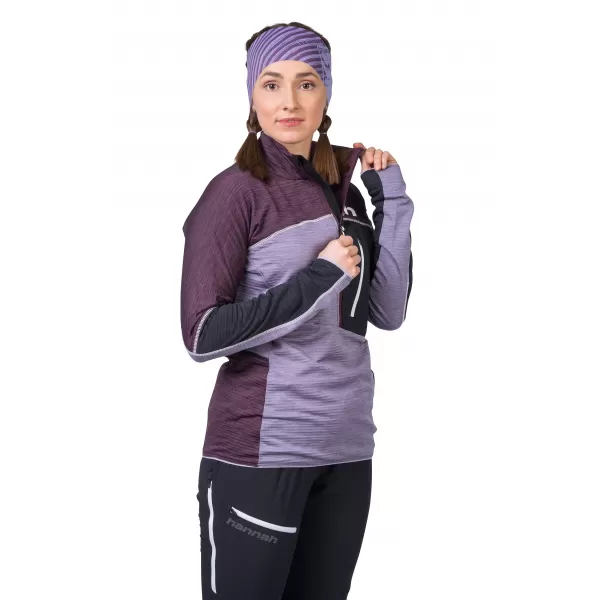  Dámska mikina HANNAH MEDA HZ PRUNE PURPLE/LAVENDER GRAY MEL 