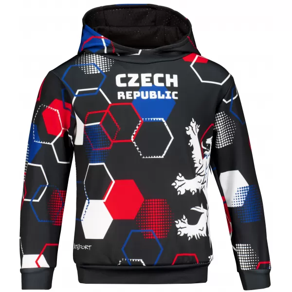  Detská funkčná mikina premium ALTISPORT VOJ/ALK036MI01 čierna 