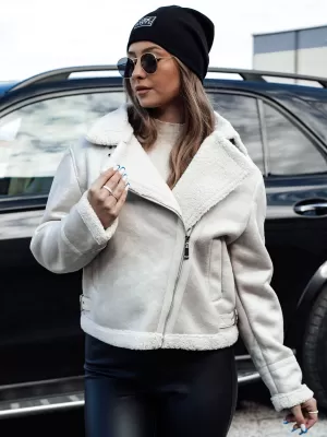 Dámska bunda DSTREET SOFTSTILL TY4748 BIELA