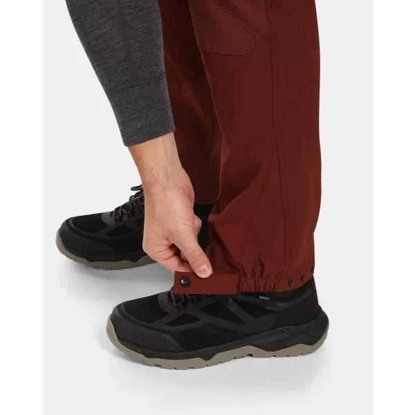  Pánske outdoorové nohavice KILPI VILLAIN-M WM0411KI TMAVO červená 