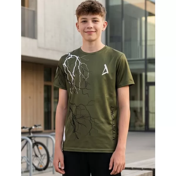  Detské funkčné tričko premium ALTISPORT VOJ/ALK004TR01 OLIVOVÁ 