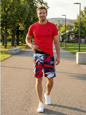 Pánske funkčné kraťasy bez vreciek premium ALTISPORT VOJ/ALM036KRA02 SLOVAK