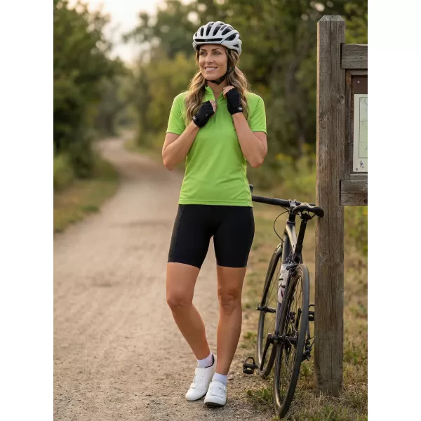  Dámsky cyklo dres ALTISPORT NoPrint NP/ALW115NJ LIME GREEN 