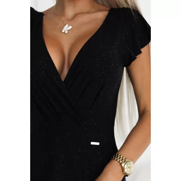  Šaty NUMOCO CRYSTAL 411-12 ČIERNA 