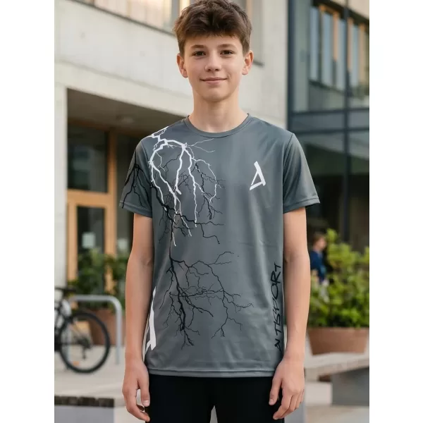  Detské funkčné tričko premium ALTISPORT VOJ/ALK004TR01 GRAFITOVÁ 