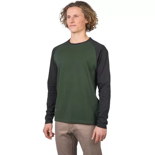  Pánske tričko s dlhým rukávom HANNAH ROKET KOMBU GREEN/ANTHRACITE 