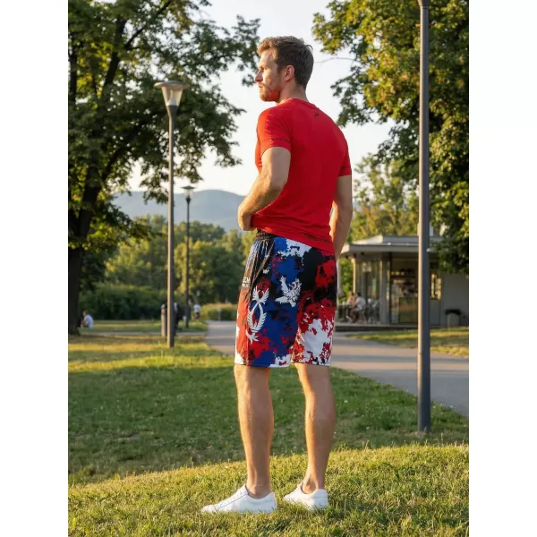  Pánske funkčné kraťasy bez vreciek premium ALTISPORT VOJ/ALM036KRA02 ŠKVRNY 