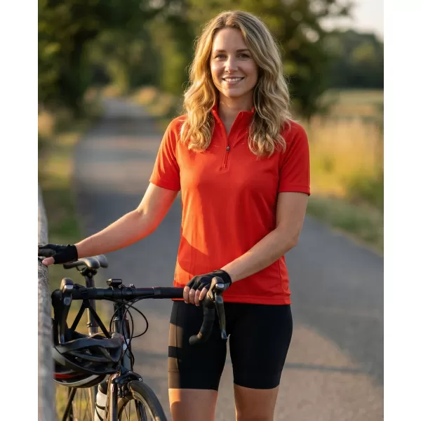  Dámsky cyklo dres ALTISPORT NoPrint NP/ALW115NJ BRIGHT ORANGE 