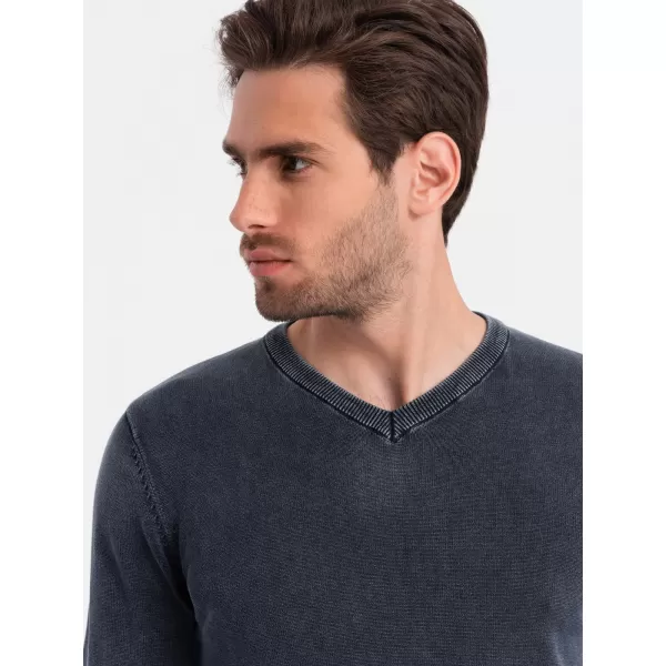  Pánsky sveter OMBRE om-swos-0108 Navy modrá 