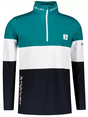 Pánska prémiová funkčná termo mikina ALTISPORT VOJ/ALM051TER03 PETROLEJ/ČIERNA