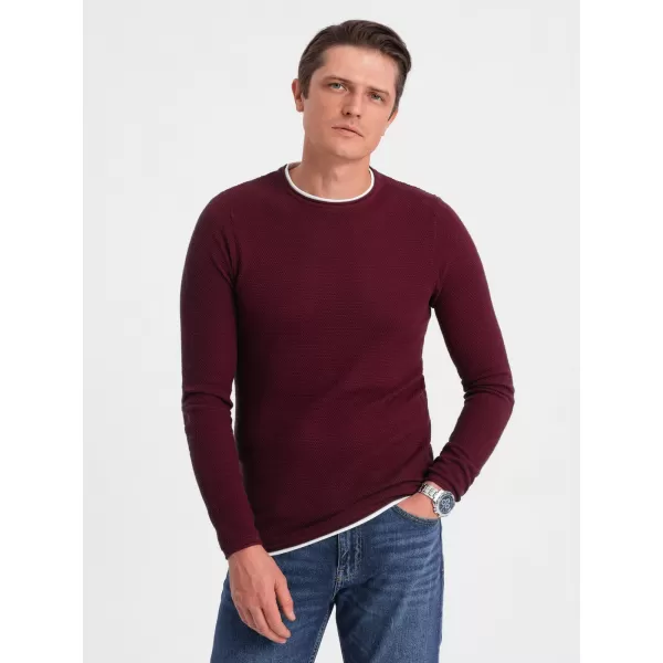  Pánsky sveter OMBRE om -sw -0103 gaštan 