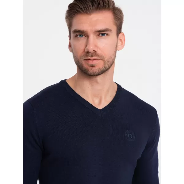  Pánsky sveter OMBRE om-swbs-0107 Navy modrá 