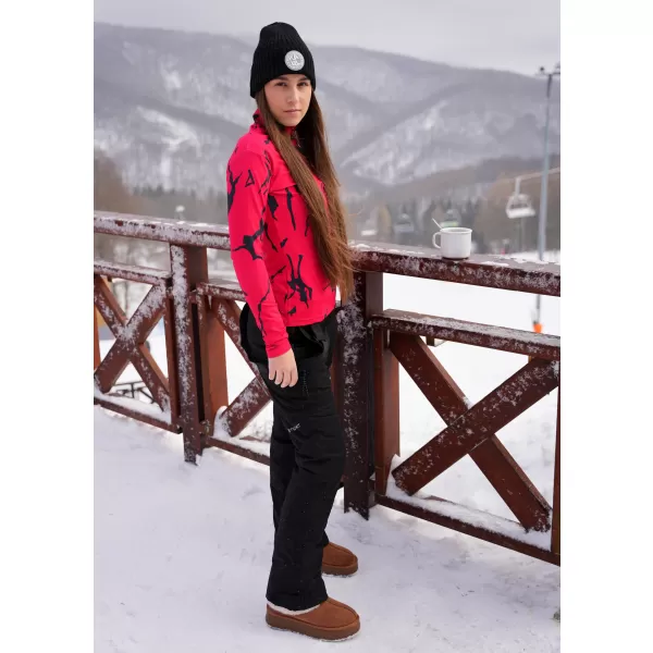  Dámska prémiová funkčná termo mikina ALTISPORT VOJ/ALW052TER03 ČERVENÁ 