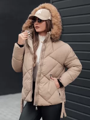 Dámska bunda DSTREET LESISI TY4715 BÉŽOVÁ