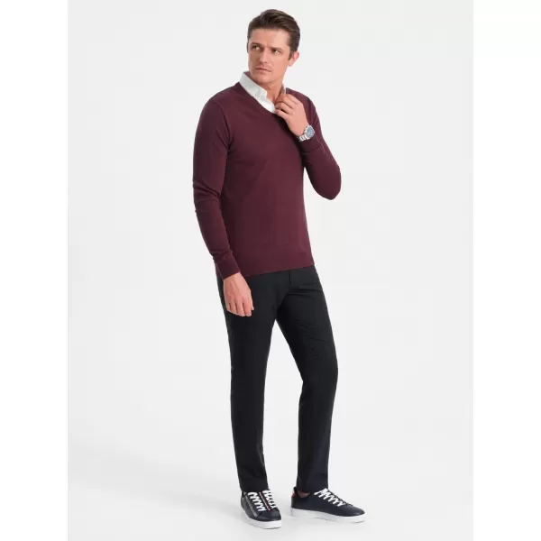  Pánsky sveter OMBRE om -sw -0102 gaštan 