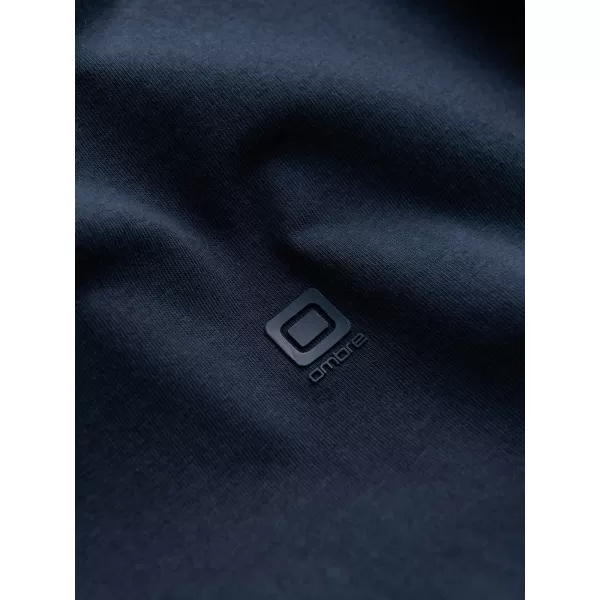  Pánske tričko OMBRE OM-TSCT-0106 NAVY MODRÉ 
